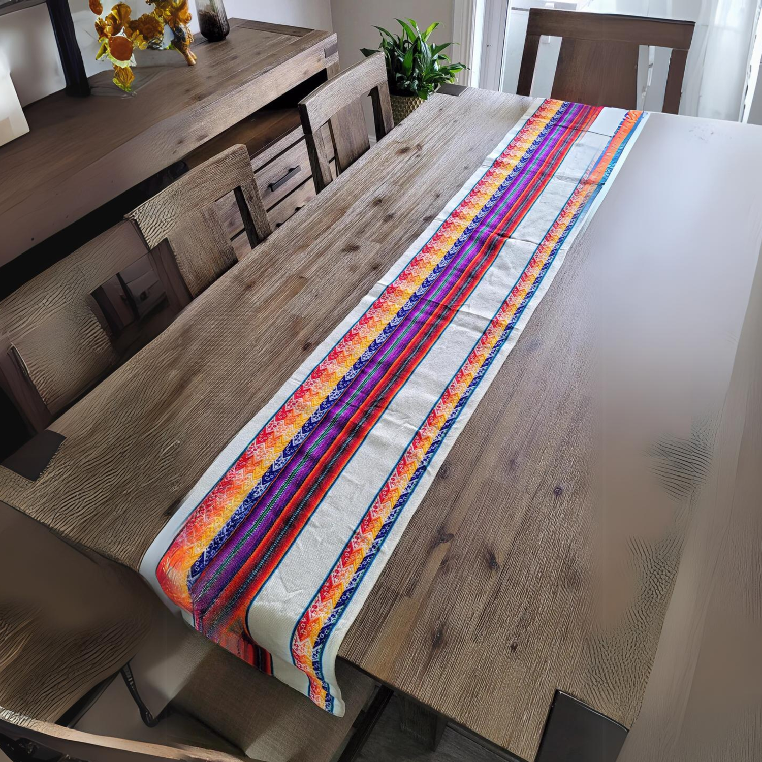 Colorful Table Runners and Tablecloths