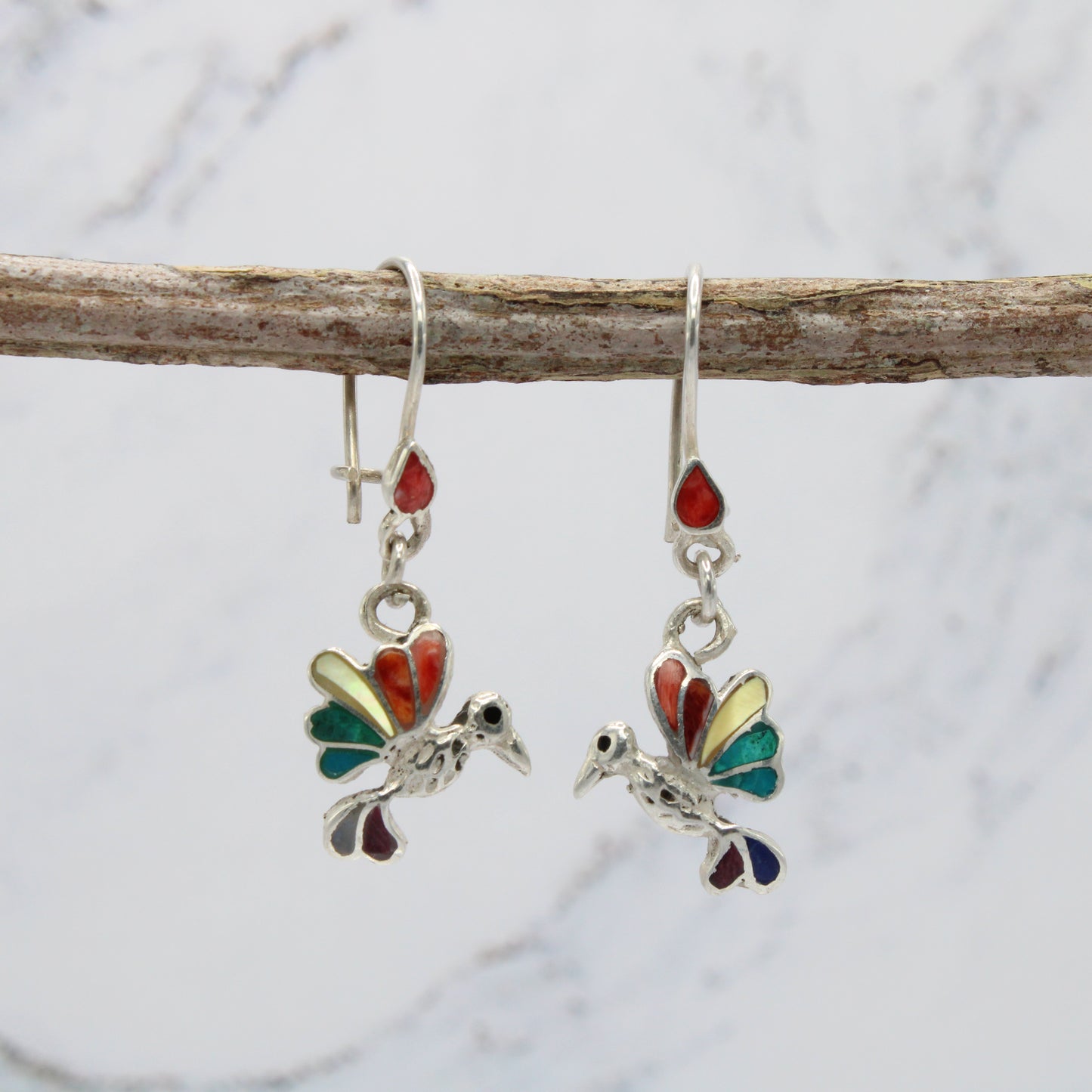 Hummingbird Silver Earrings