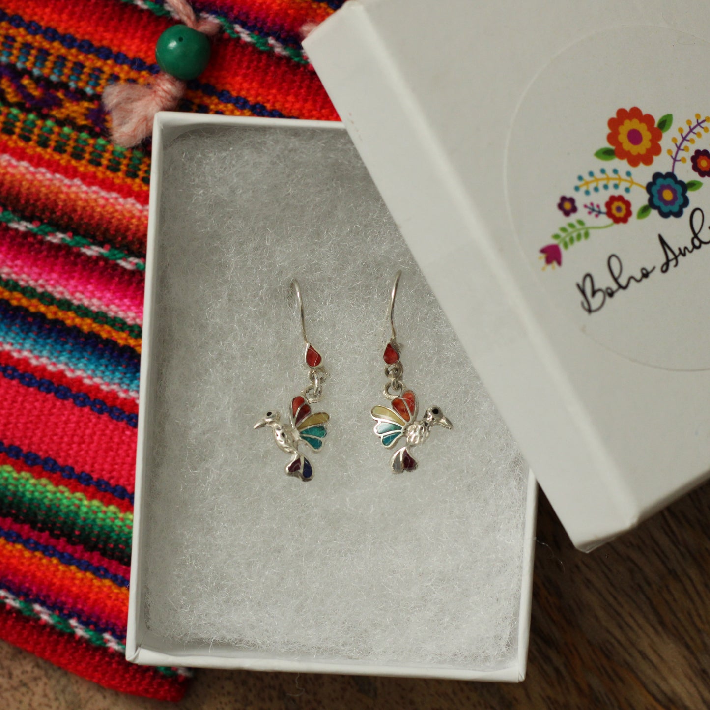 Hummingbird Silver Earrings