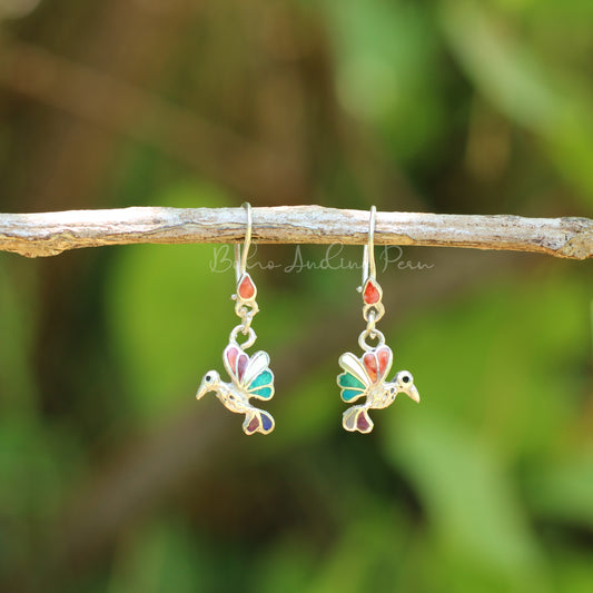 Hummingbird Silver Earrings