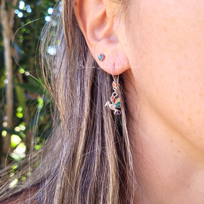 Hummingbird Silver Earrings