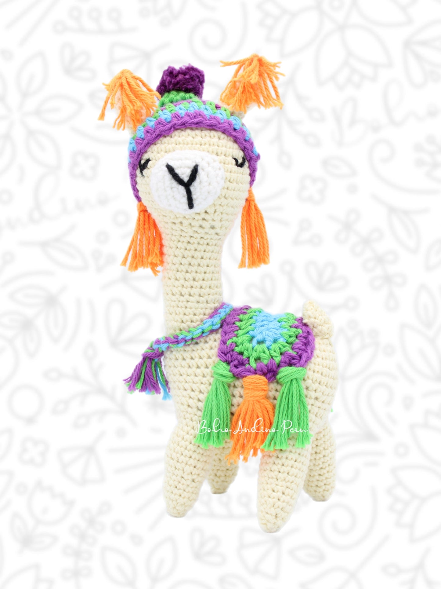 Crochet Llama Plush Stuffed Animal