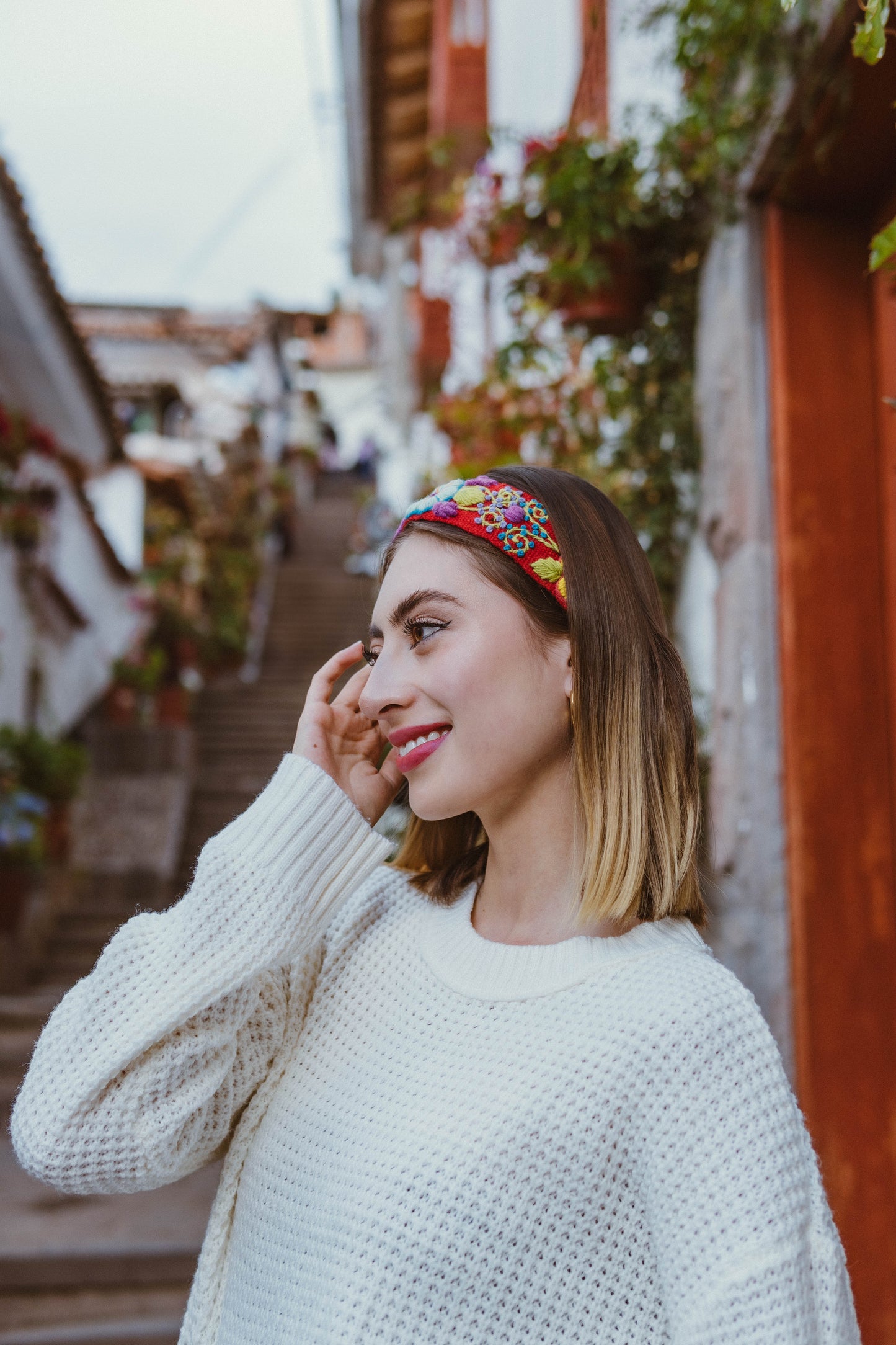 Floral Wool Headbands