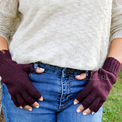 Fingerless Gloves Baby Alpaca