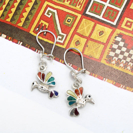 Hummingbird Silver Earrings