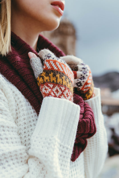 Mittens Fingerless Baby Alpaca