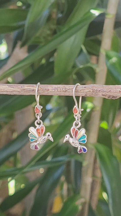 Hummingbird Silver Earrings